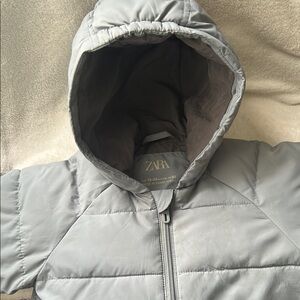 Zara Kids Gray Hooded Jacket